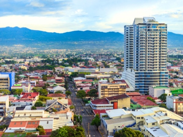Aerial View of San Jose Costa Rica